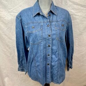 Liz Wear Petite Denim Shirt